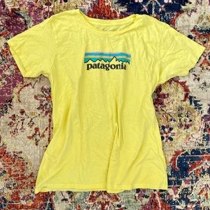 Yellow Patagonia tshirt